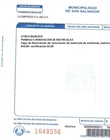 Recibo para pago de renovación de matricula